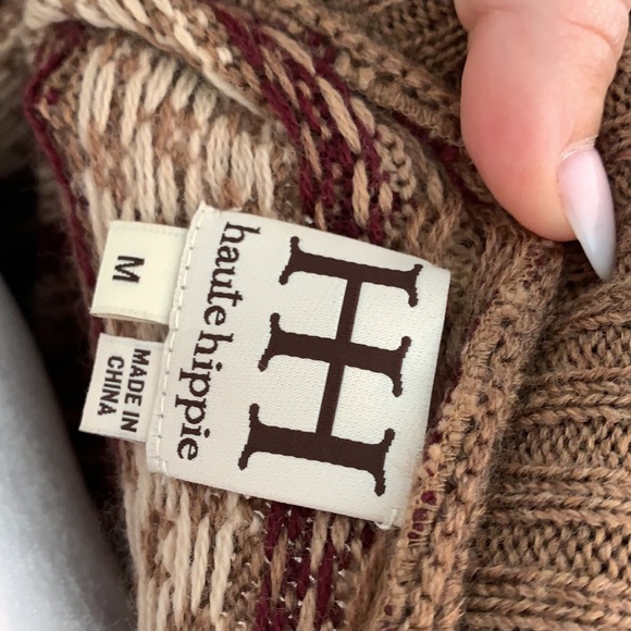 Haute Hippie Western Cowl Neck Sweater - Picture 4 of 4